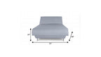 Light Gray Full Adjustable Upholstered Polyester No Bed Frame with Mattress