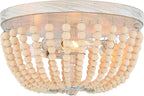 Gold And White Unique Statement Three Light Metal Dimmable Flush Chandelier