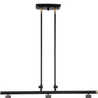Black And Gray Kitchen Island Three Light Metal Dimmable Chandelier With Gray Shades