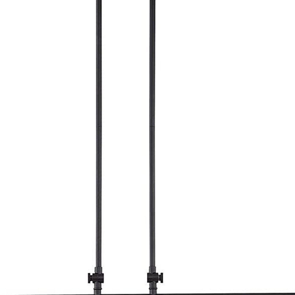 Black And Gray Kitchen Island Three Light Metal Dimmable Chandelier With Gray Shades