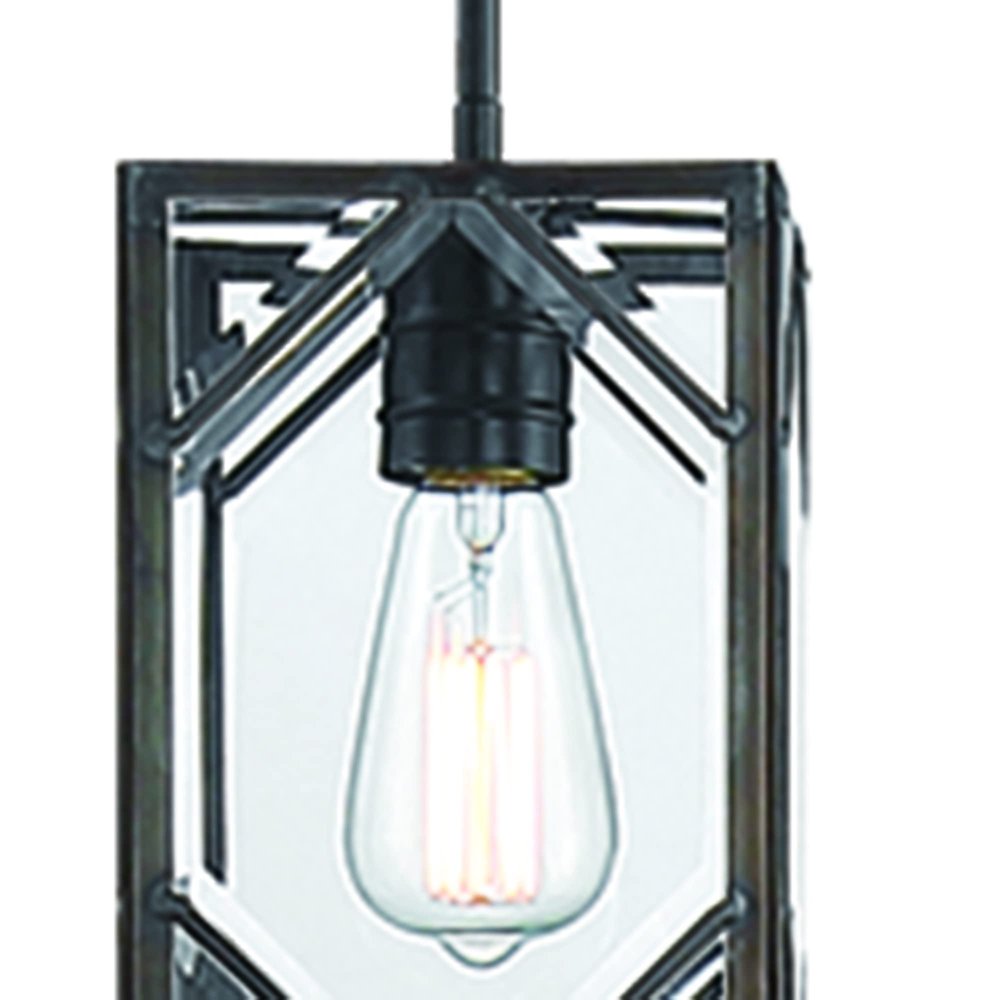 Black Kitchen Island Metal Dimmable Chandelier With Clear Shades