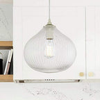 Silver Kitchen Island Metal Dimmable Chandelier With Clear Shades