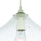 Silver Kitchen Island Metal Dimmable Chandelier With Clear Shades