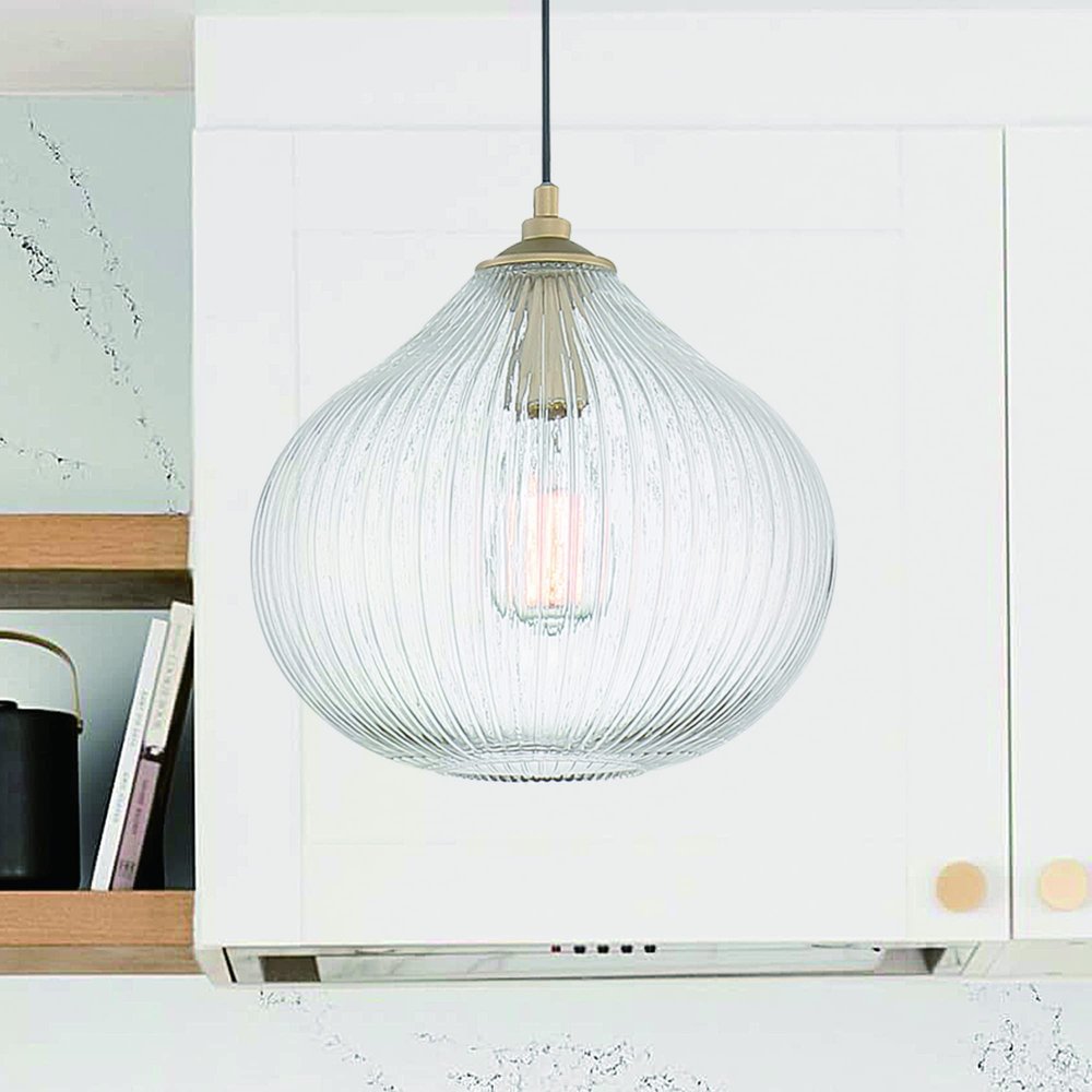 Clear Kitchen Island Metal Dimmable Chandelier With Clear Shades