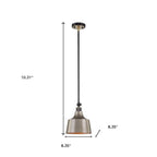 Black Kitchen Island Metal Dimmable Chandelier With Gray Shades