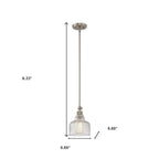 Nickel Kitchen Island Metal Dimmable Chandelier With Clear Shades
