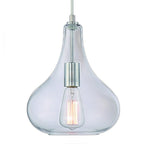 Silver Candle Style Metal Dimmable Chandelier With Clear Shades
