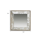 15" Square Vintage Style Wall Mounted Accent Mirror