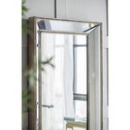 43" Silver Wood Framed Accent Mirror