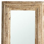 39" Natural Distressed Wood Framed Accent Mirror