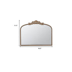 31" Gold Arch Iron Framed Accent Mirror