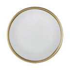 10" Gold Round Iron Textured Framed Accent Mirror