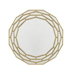 35" Gold Round Framed Accent Mirror