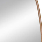 37" Brown Solid Wood Novelty Framed Accent Mirror