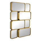 32" Gold Iron Framed Accent Mirror