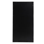 Set of Three Black Iron Framed Accent Mirror