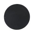 20" Black Round Wood Framed Accent Mirror