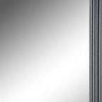 26" Black Beveled Lines Framed Accent Mirror