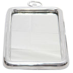 18" Silver Aluminum Framed Accent Mirror