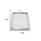 18" Silver Aluminum Framed Accent Mirror