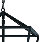 Black And Gold Kitchen Island Four Light Metal Dimmable Chandelier With Black Shades