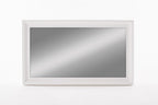 28" White Solid Wood Framed Full Length Hanging Mirror