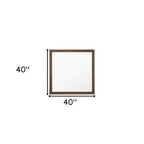 40" Square Wood Framed Accent Mirror