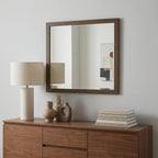 40" Square Wood Framed Accent Mirror