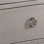 57" Platinum Solid and Manufactured Wood Seven Drawer Triple Dresser