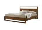 Brown Wood King Bed Frame