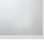35" White Square Wood Framed Mounted Dresser Mirror