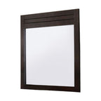 37" Mahogany Wood Framed Dresser Mirror