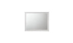 36" White Wood Framed Mounted Dresser Mirror