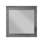 38" Square Wood Framed Mounted Dresser Mirror