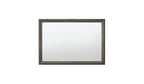 32" Gray Wood Framed Mounted Dresser Mirror