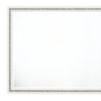 35" White Wood Framed Mounted Dresser Mirror