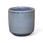 Gray Ceramic 44 Ounce Crackle Mosaic Round Distressed Pot Planter