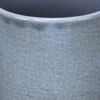 Gray Ceramic 44 Ounce Crackle Mosaic Round Distressed Pot Planter