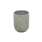 Gray Ceramic 20 Ounce Crackle Mosaic Round Distressed Pot Planter