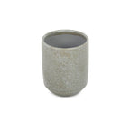 Gray Ceramic 20 Ounce Crackle Mosaic Round Distressed Pot Planter