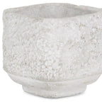 Gray Cement 106 Ounce Crackle Square Distressed Pot Planter