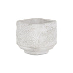 Gray Cement 106 Ounce Crackle Square Distressed Pot Planter