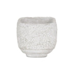 Gray Cement 106 Ounce Crackle Square Distressed Pot Planter