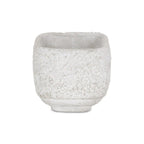 Gray Cement 106 Ounce Crackle Square Distressed Pot Planter