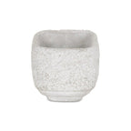 Gray Cement 106 Ounce Crackle Square Distressed Pot Planter