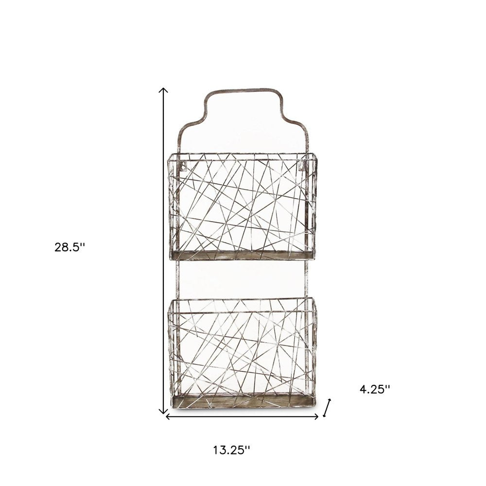 13" Silver Multi-Tier Metal Additional Accessory