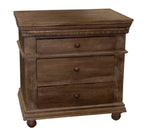 30" Solid Wood Three Drawer Nightstand