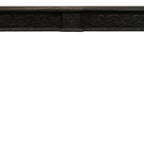 54" Gray Solid Wood Distressed Console Table
