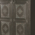 72" Dark Brown Solid Wood Pantry Or Storage Closet