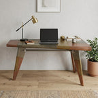55" Copper Aluminum Writing Desk